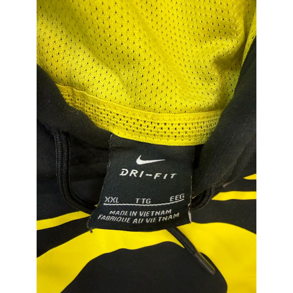 Nike University of Oregon Yellow | Black 2XL Dri Fit Pullover Sweatshirt Hoodie - Picture 9 of 9